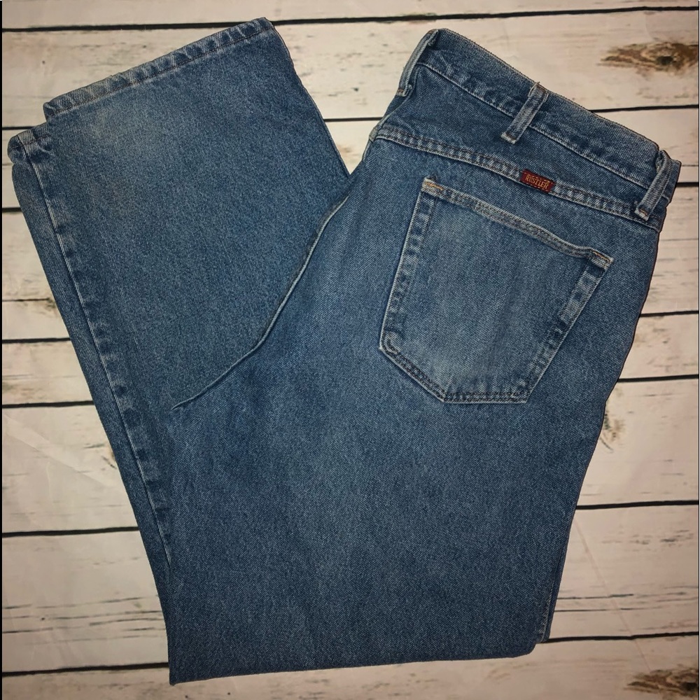 Men’s Rustler Relaxed 4 Pocket Light Blue Jeans